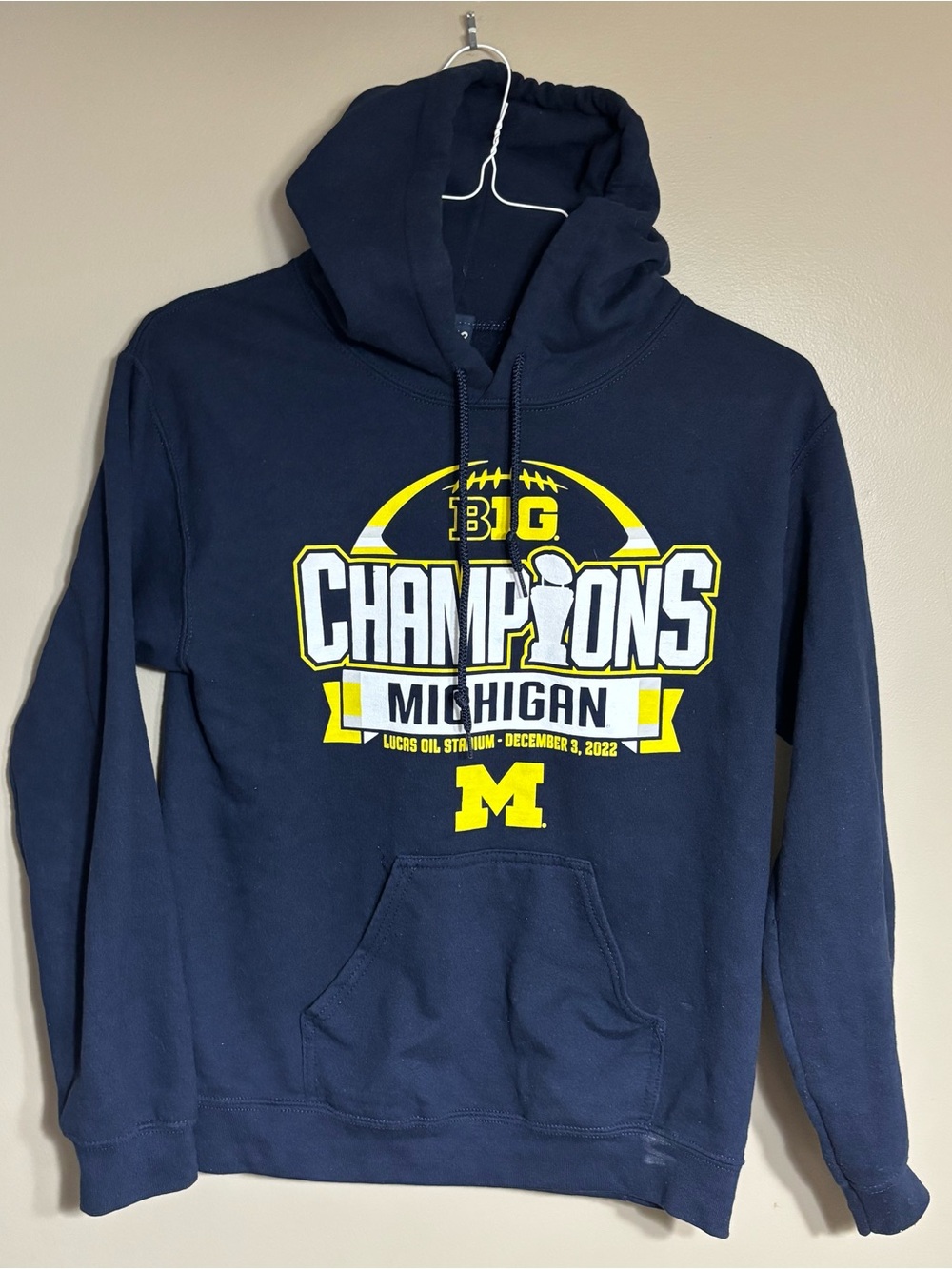 Blue 84 Navy and Yellow Michigan "Big Champions" Hoodie